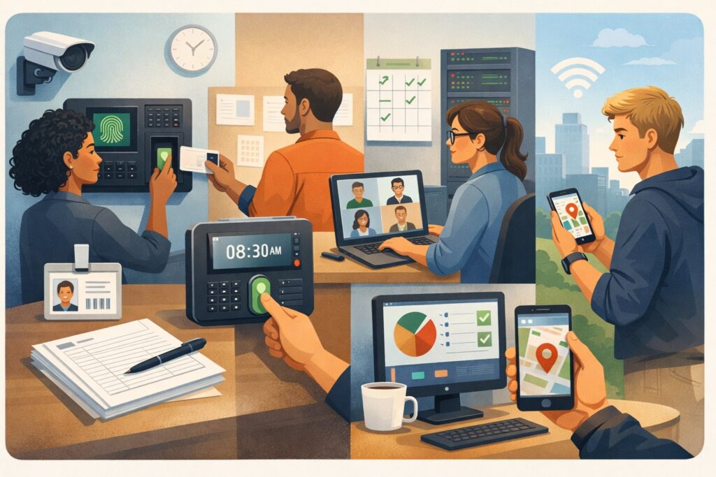 Types of attendance tracking tools and when to use each