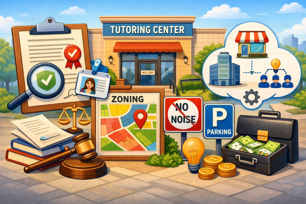 Licensing, Location Rules, and Business Structure for Tutoring Center Compliance