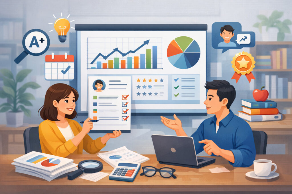 Turning raw data into insights: how to interpret tutor performance reports correctly