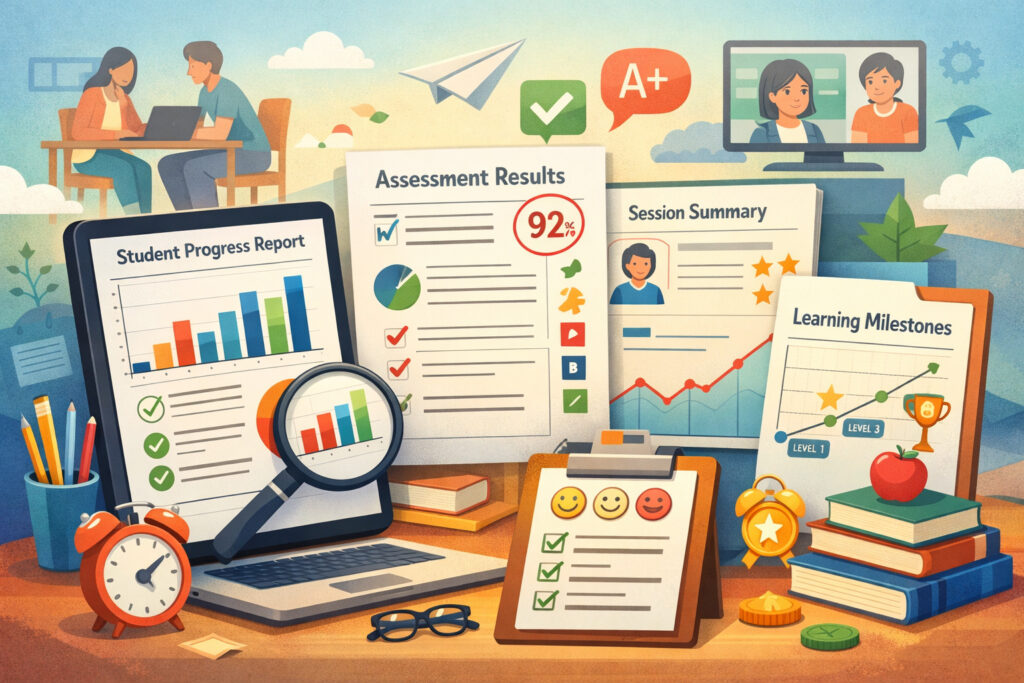 What counts as a “report” in modern tutoring programs