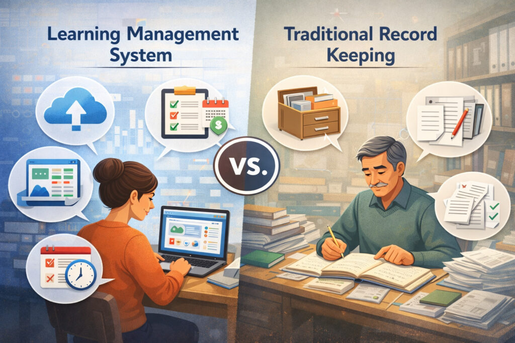 Learning Management System vs Traditional Record Keeping for Tutors
