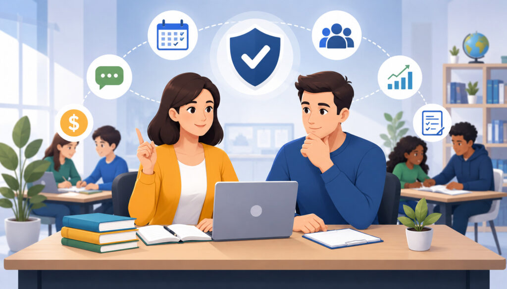 Tutoring management best practices illustration